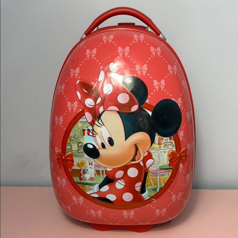 Red Minnie Mouse Kids carry on